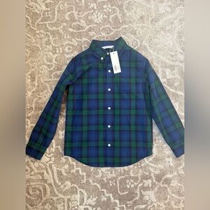 Boys Plaid Button Down Janie and Jack Size 7